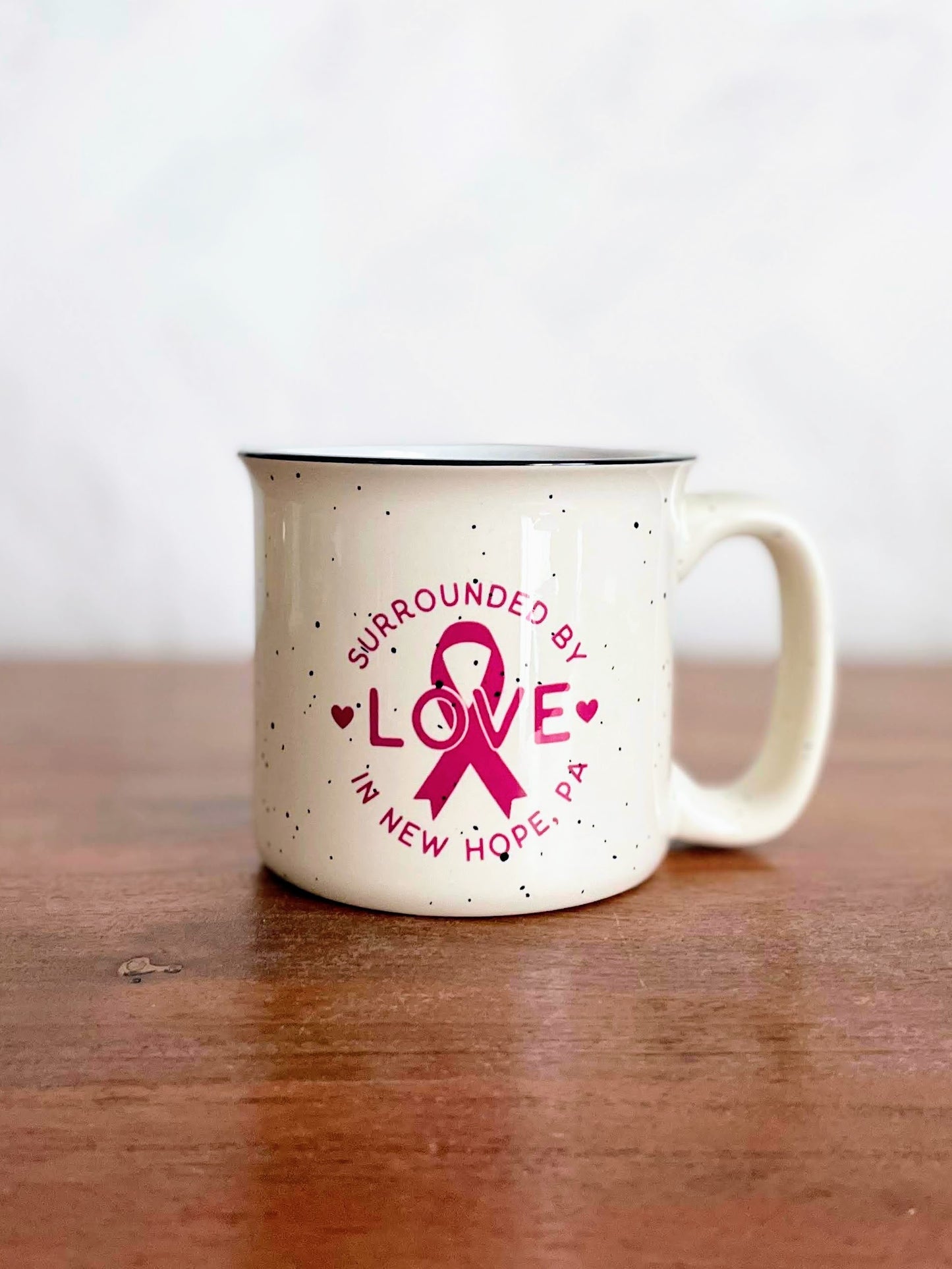Surrounded by Love Camper Mug