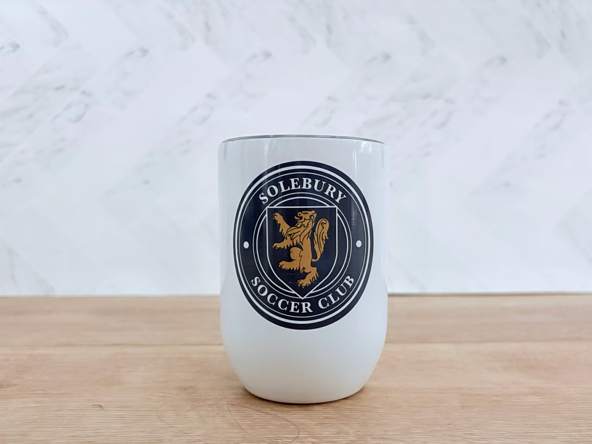 Solebury Soccer Club 12oz Wine Tumbler