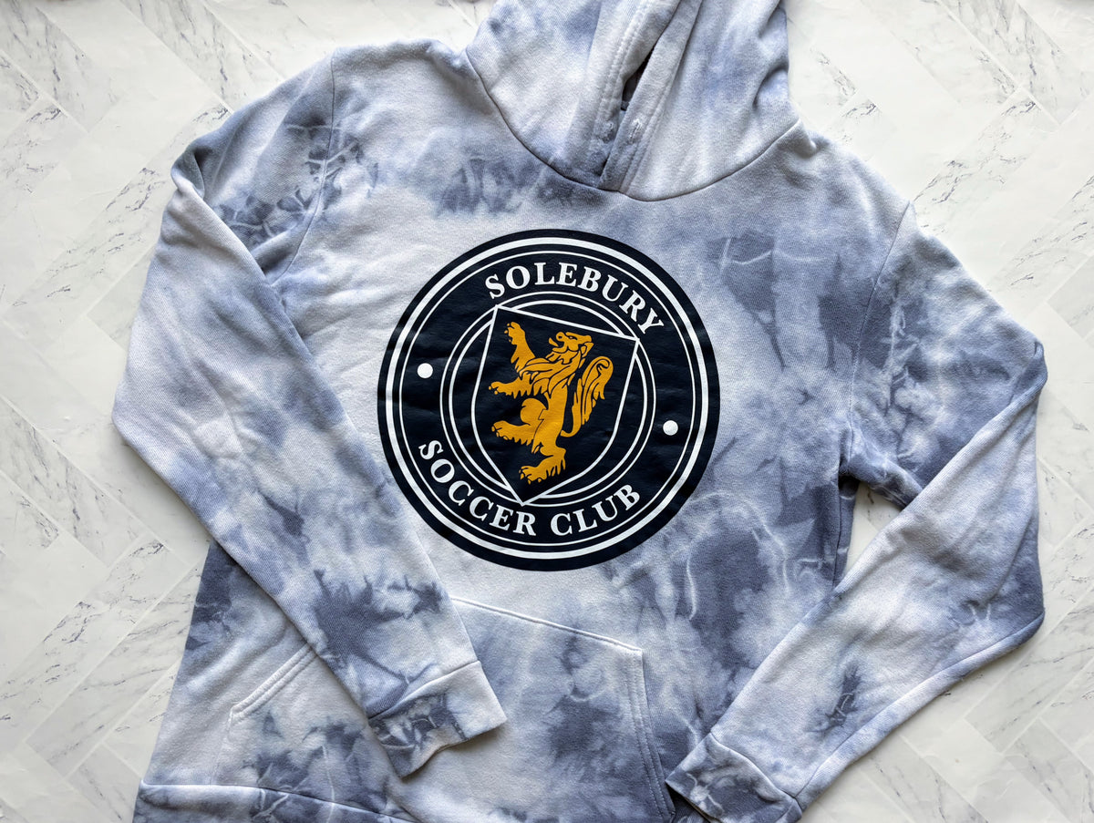 Solebury Soccer Club Sweatshirt Adult - Blue/Gray Tie Dye