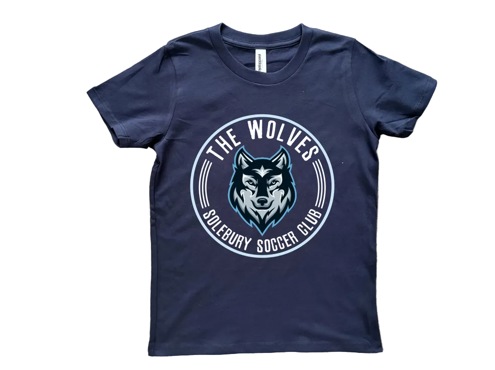 The Wolves SSC Tee Youth/Adult - Navy