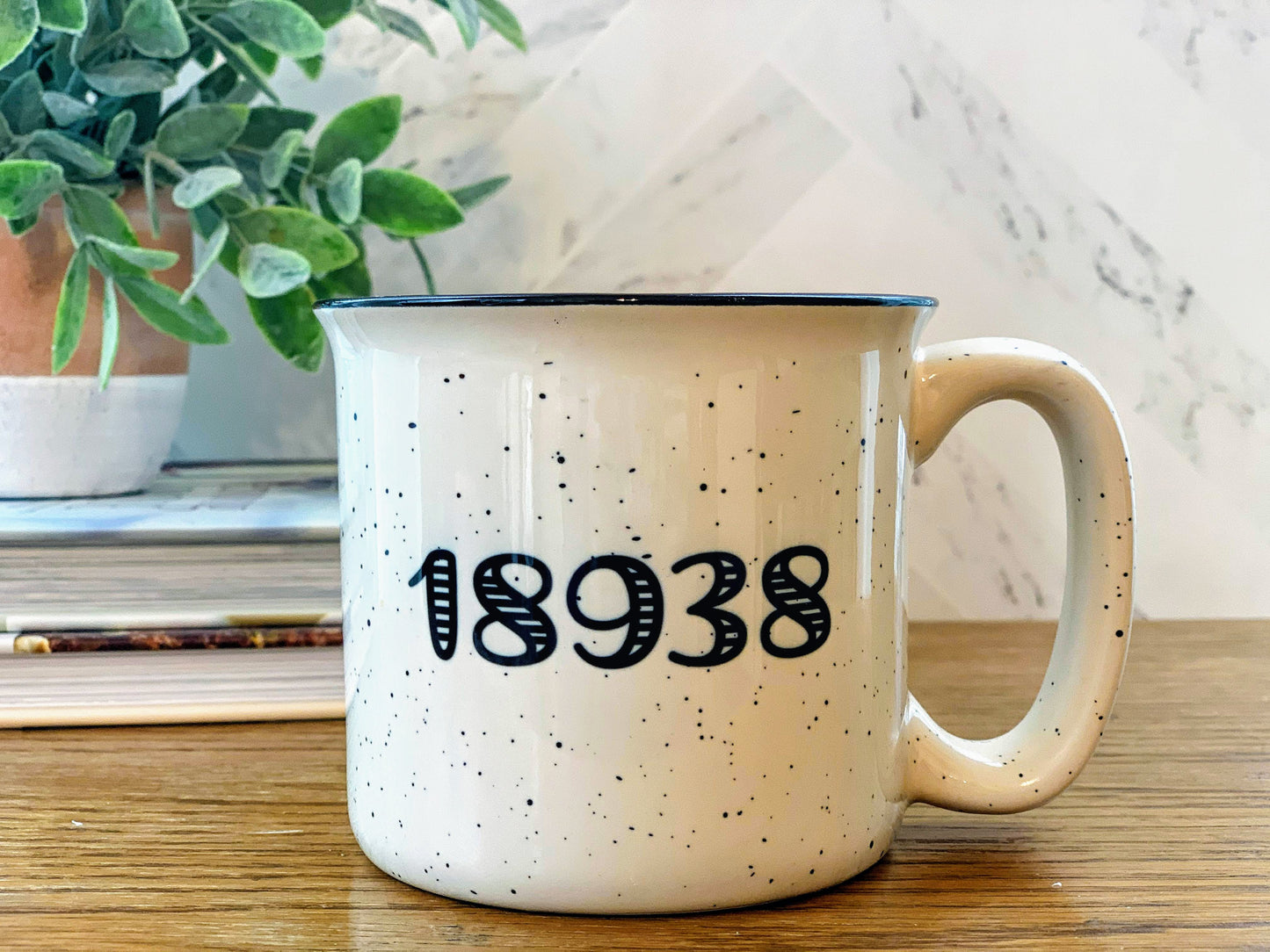 ZIP Code Ceramic Camper Mug