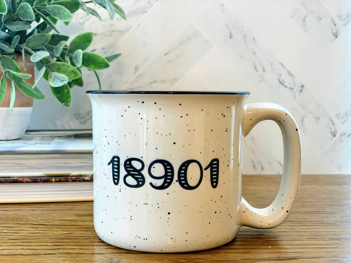ZIP Code Ceramic Camper Mug
