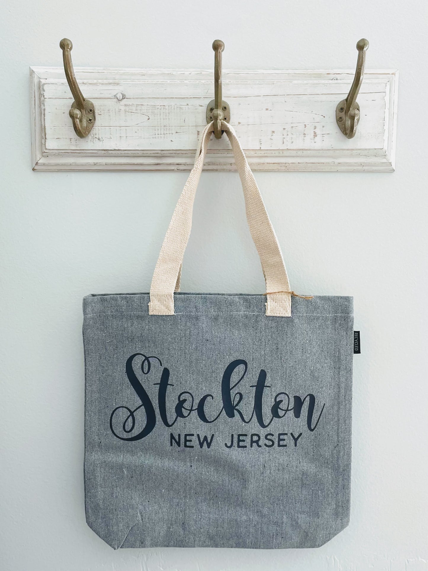 Simply Stated Recycled Gray Canvas Tote