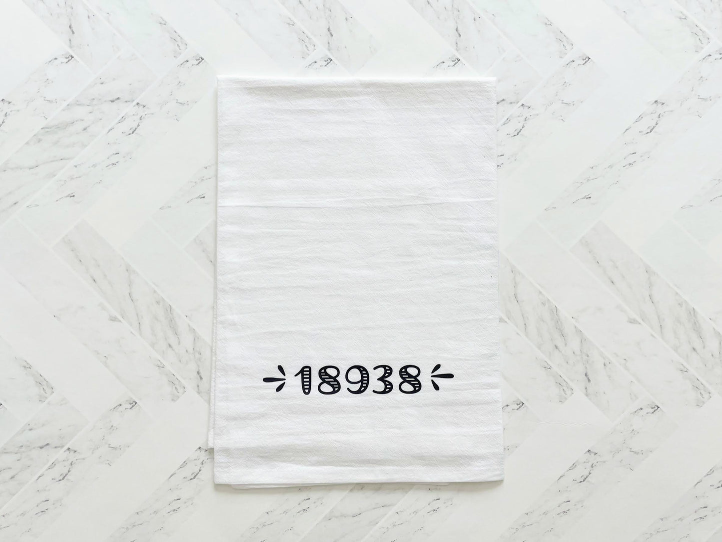 ZIP Code Tea Towel