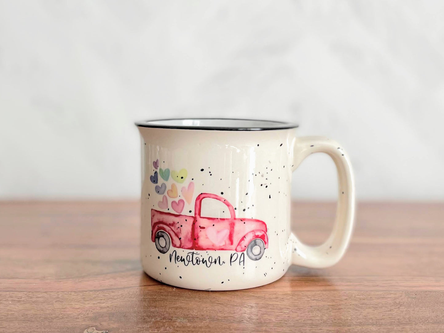 The Love Truck Ceramic Camper Mug