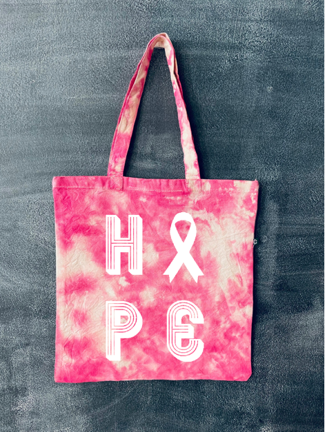 Love and Hope Tie-Dyed Tote