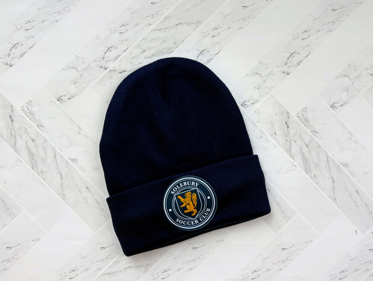 Solebury Soccer Club 12" Sherpa-Lined Knit Hat - Navy