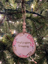 Load image into Gallery viewer, Lovely Floral Tree Slice Ornament
