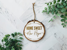Load image into Gallery viewer, Home Sweet Town Tree Slice Ornament
