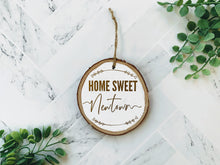 Load image into Gallery viewer, Home Sweet Town Tree Slice Ornament
