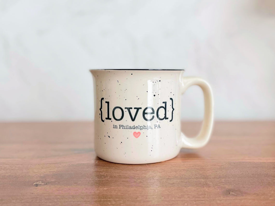 {loved} Camper Mug