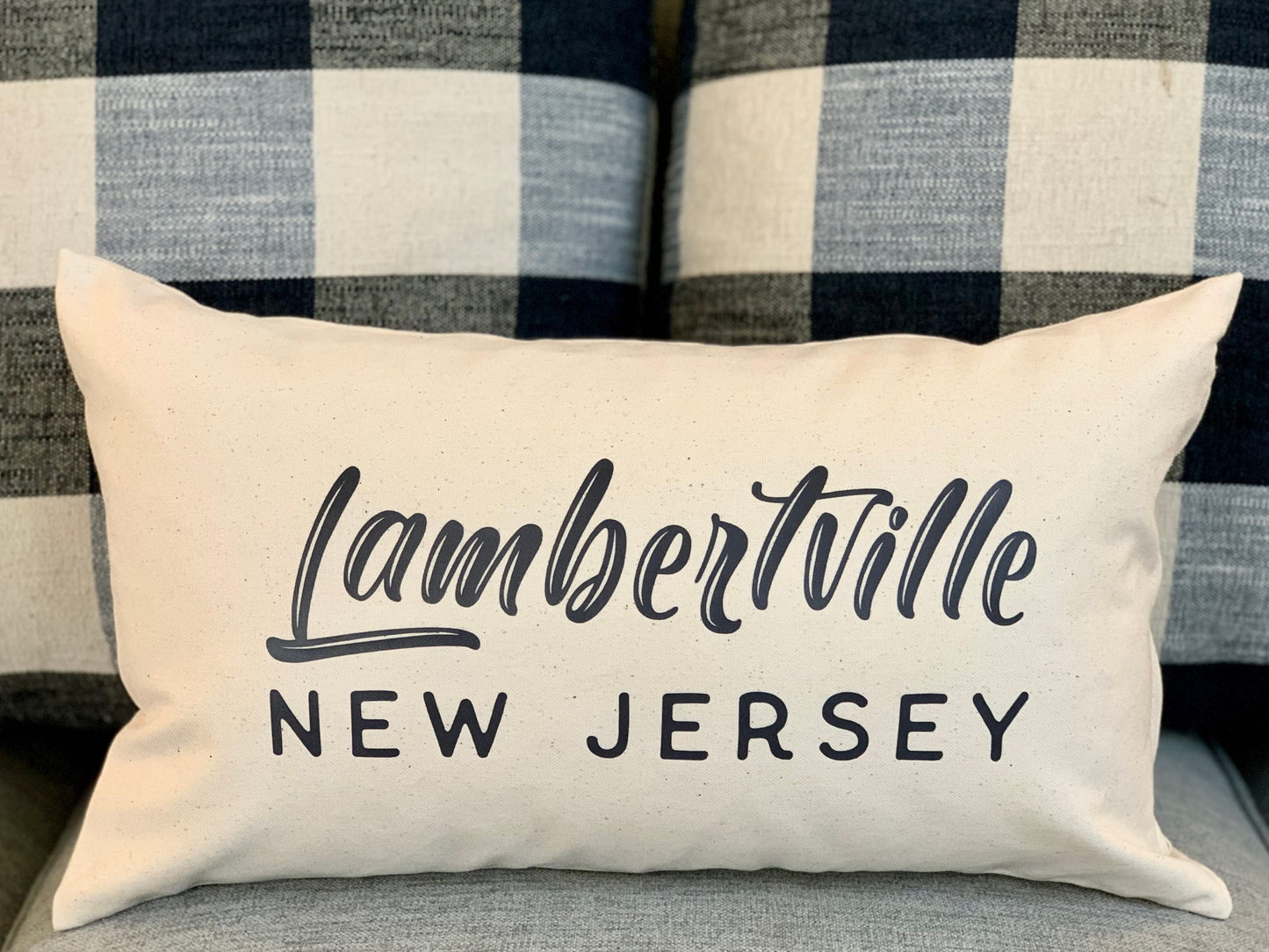 Town and State Accent Pillow