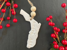 Load image into Gallery viewer, State Outline Clay Ornament
