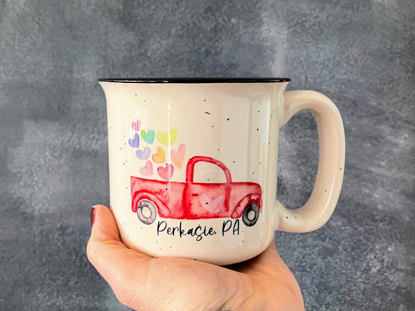The Love Truck Ceramic Camper Mug