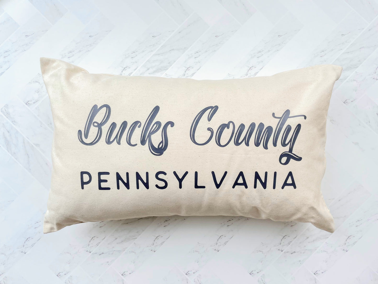 Town and State Accent Pillow