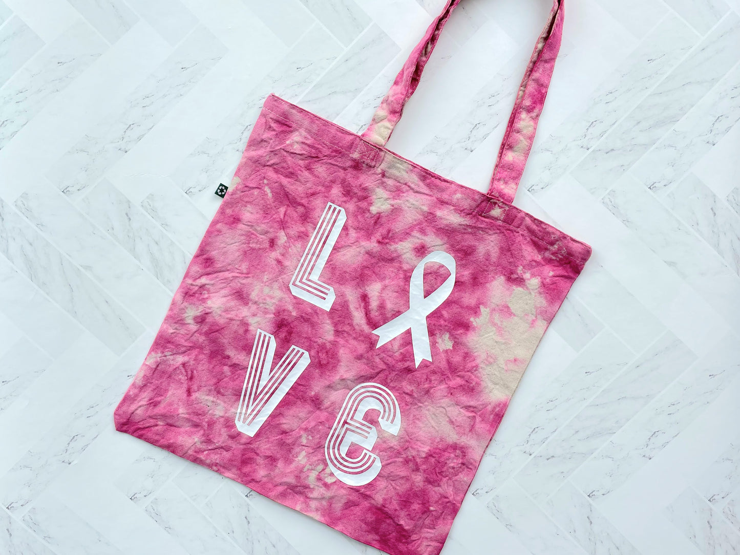 Love and Hope Tie-Dyed Tote
