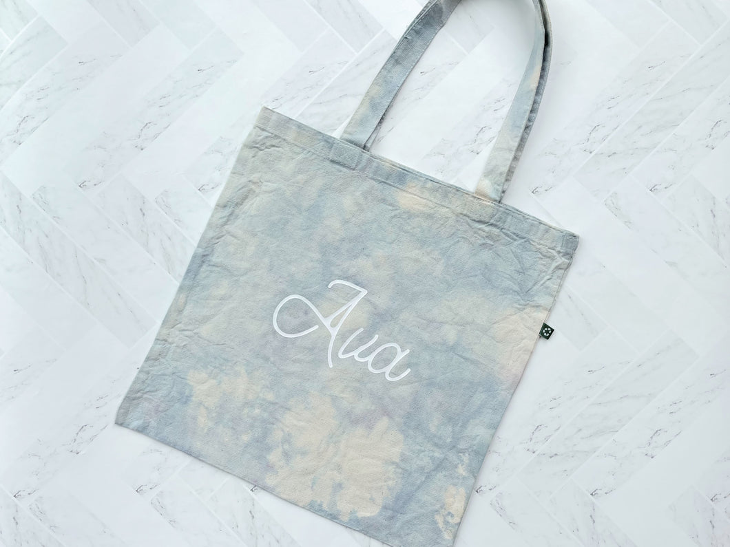 Personalized Tie-Dyed Tote