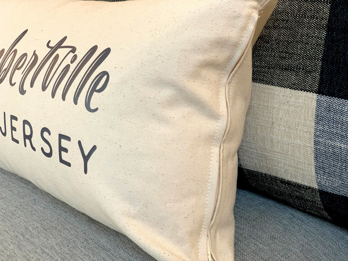 Town and State Accent Pillow